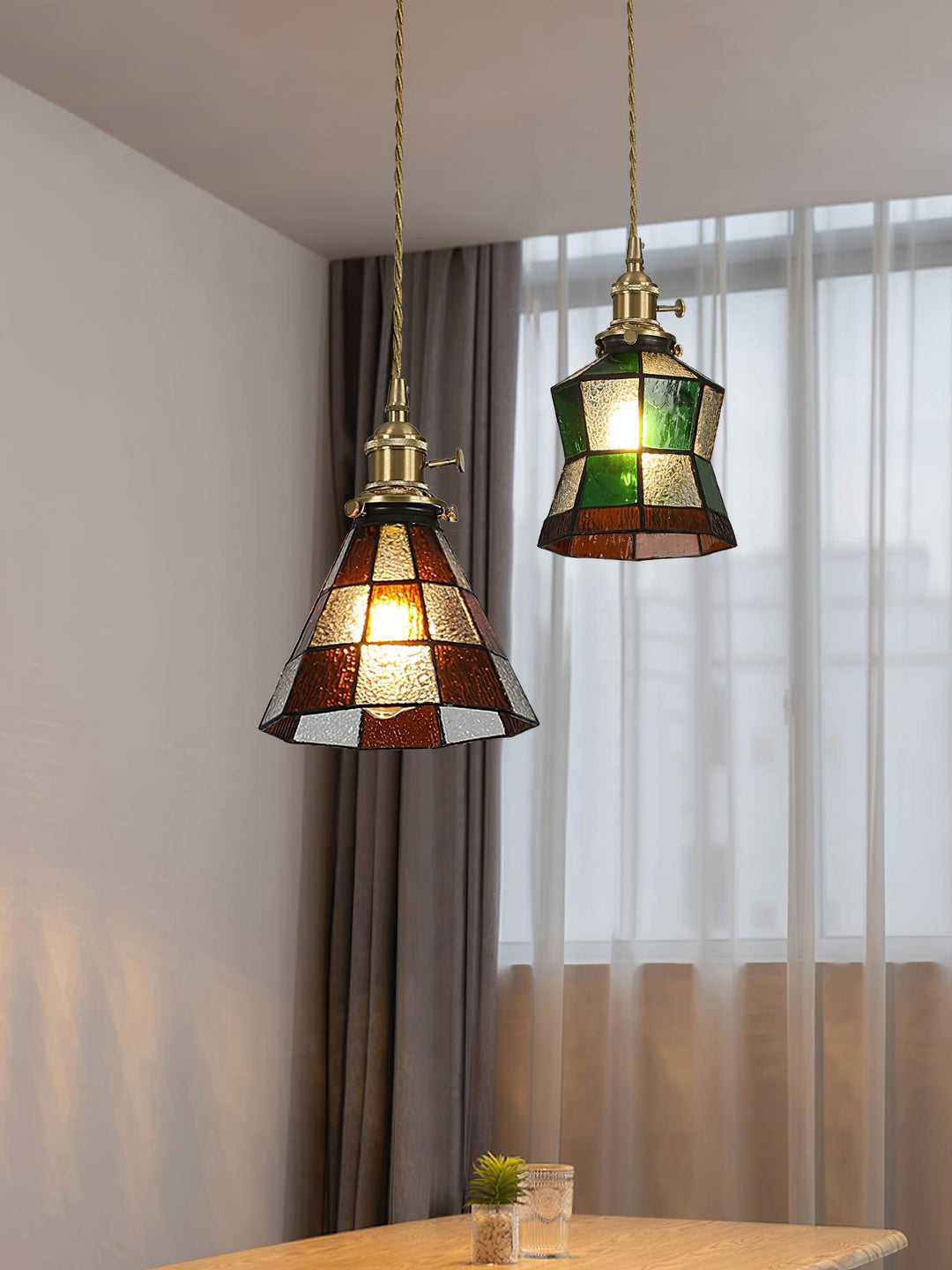 Lampa wisząca mozaikowa