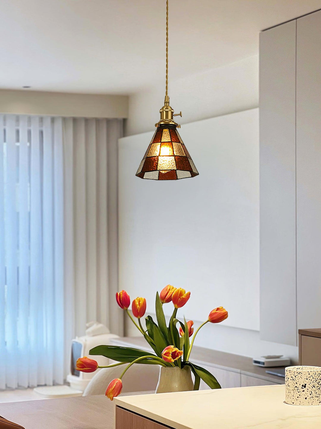 Lampa wisząca mozaikowa
