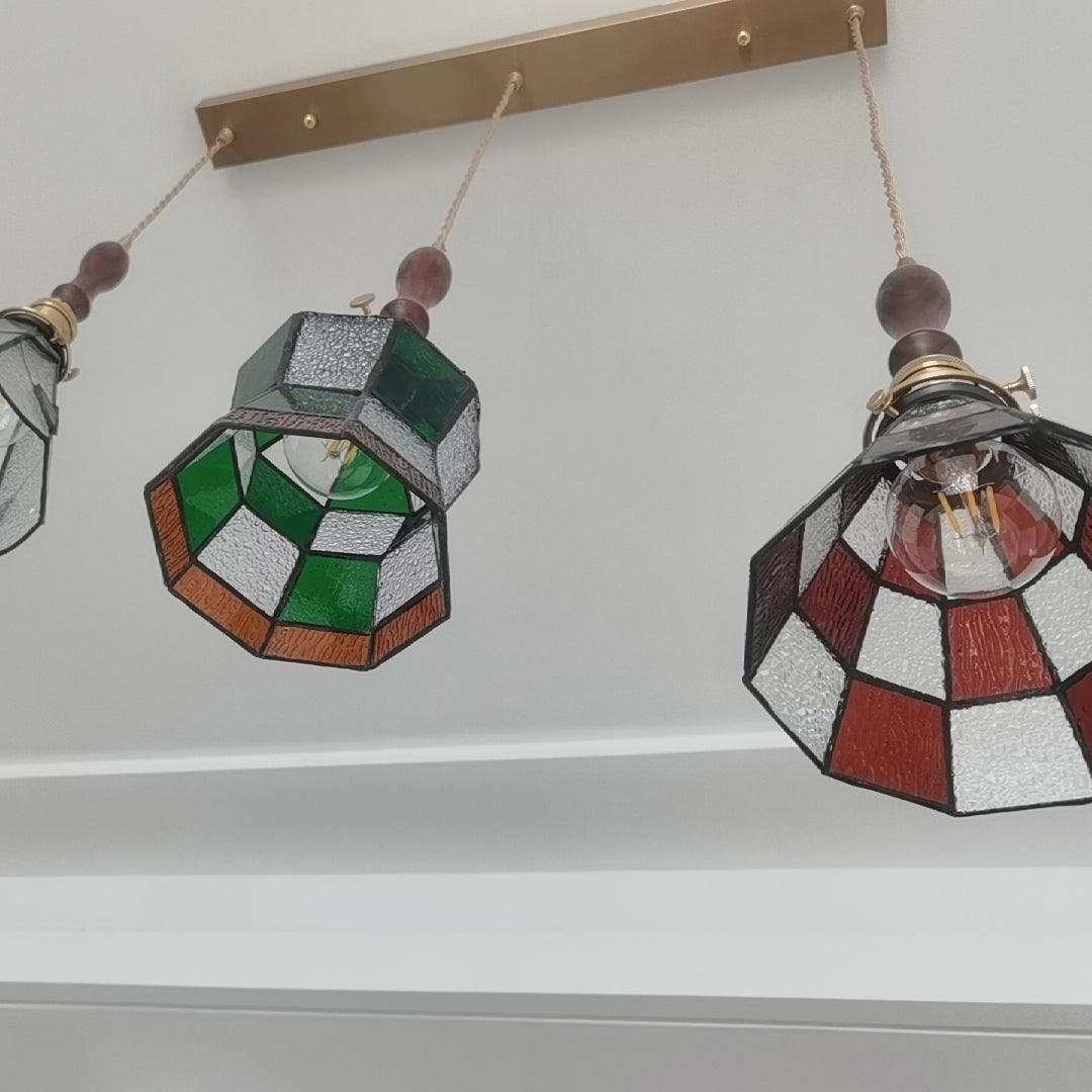 Lampa wisząca mozaikowa