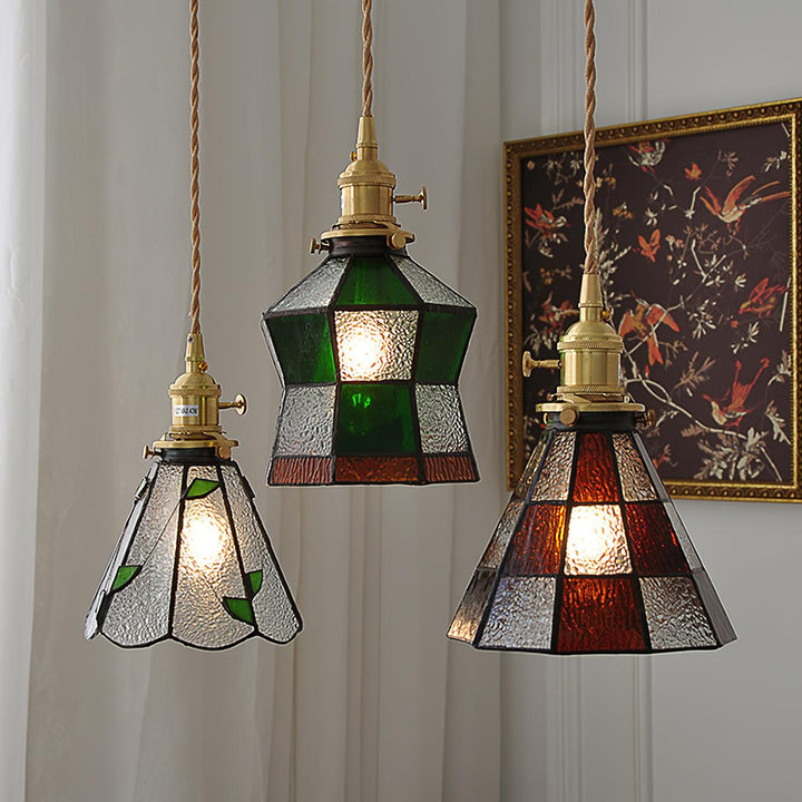 Lampa wisząca mozaikowa