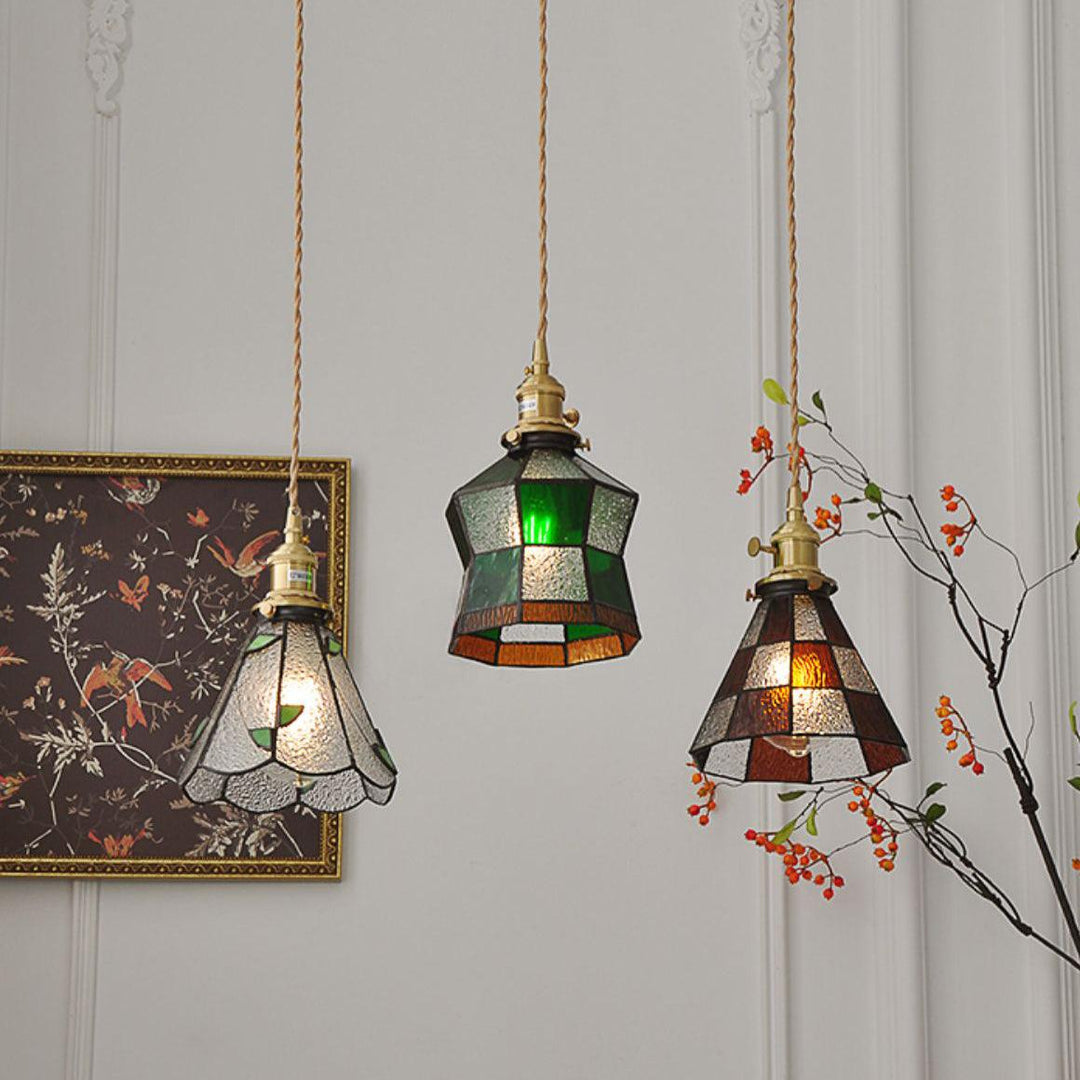 Lampa wisząca mozaikowa