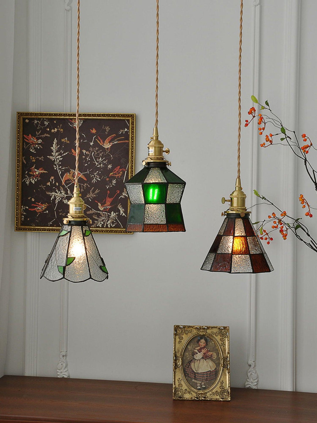 Lampa wisząca mozaikowa