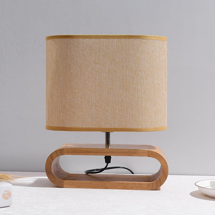Lampa Stołowa Moti z Drewna