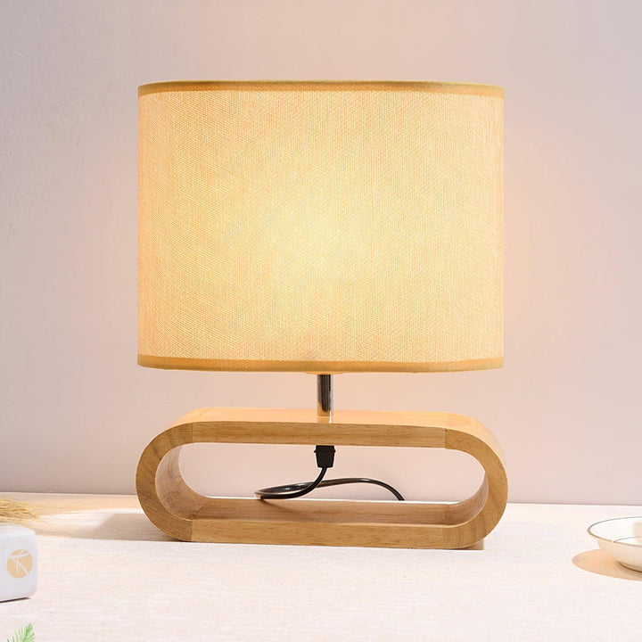 Lampa Stołowa Moti z Drewna