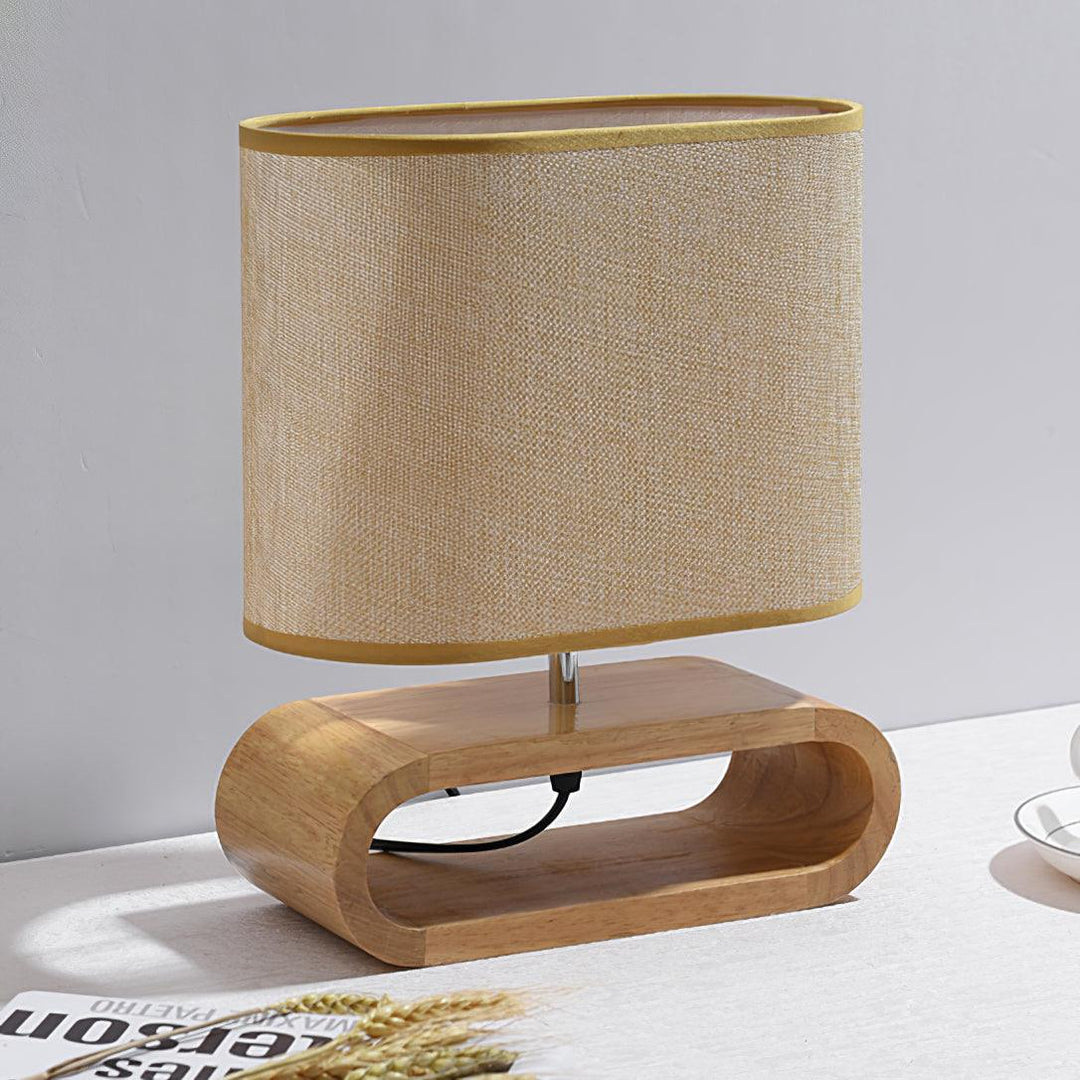 Lampa Stołowa Moti z Drewna