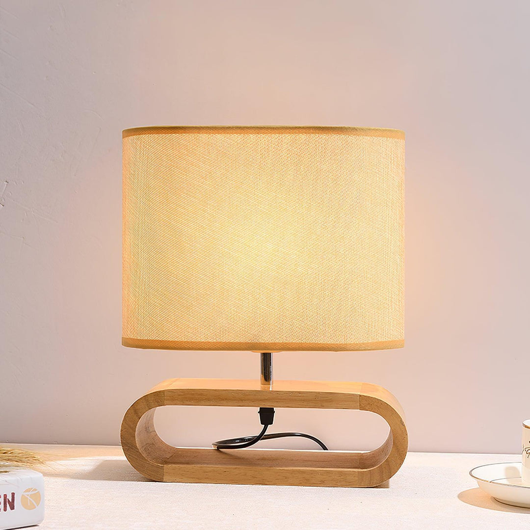 Lampa Stołowa Moti z Drewna