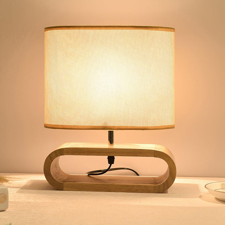 Lampa Stołowa Moti z Drewna