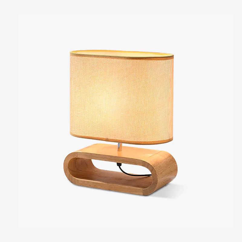 Lampa Stołowa Moti z Drewna