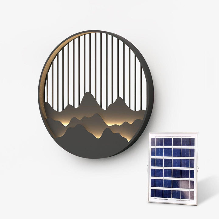 Lampa Ścienna na Zewnątrz w Stylu Górskim