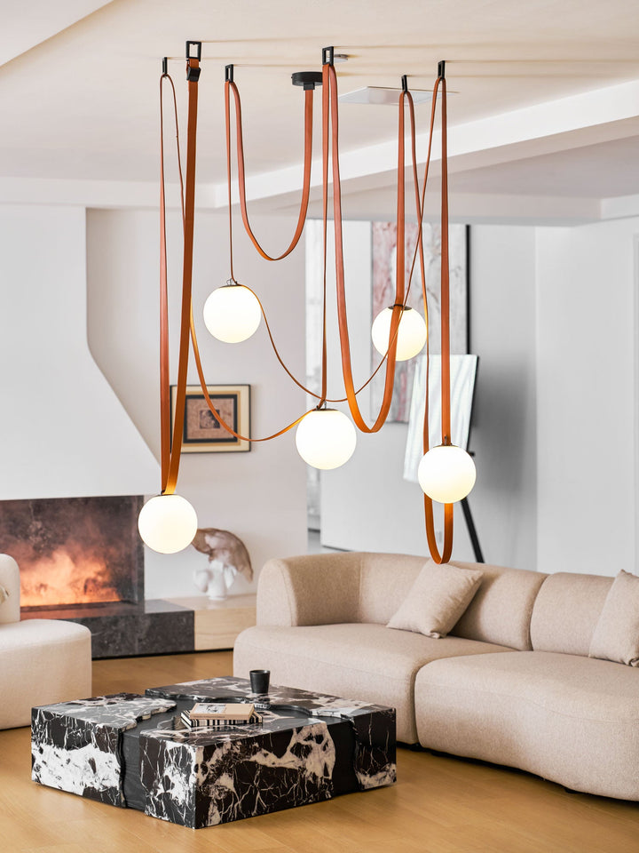 Wielokrotna Lampa Wisząca z Paskami