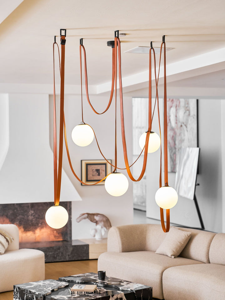 Wielokrotna Lampa Wisząca z Paskami