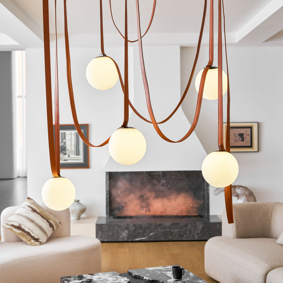 Wielokrotna Lampa Wisząca z Paskami