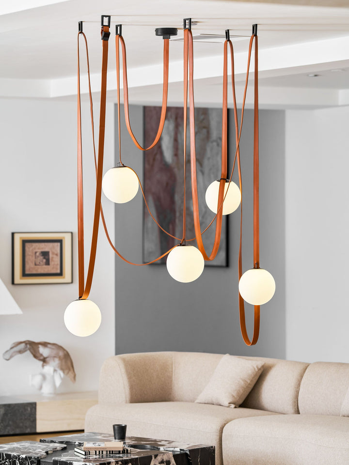 Wielokrotna Lampa Wisząca z Paskami