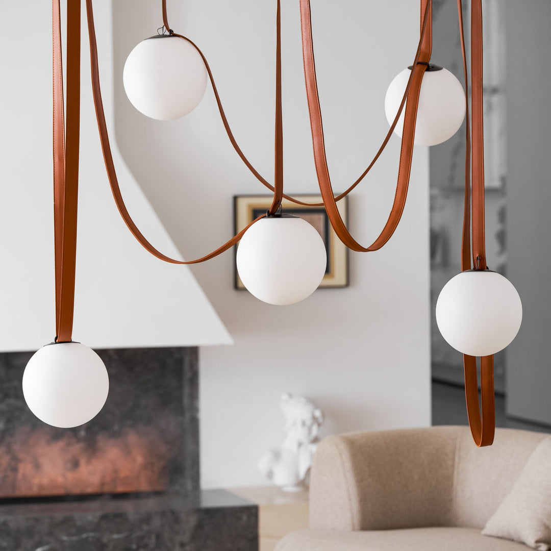 Wielokrotna Lampa Wisząca z Paskami