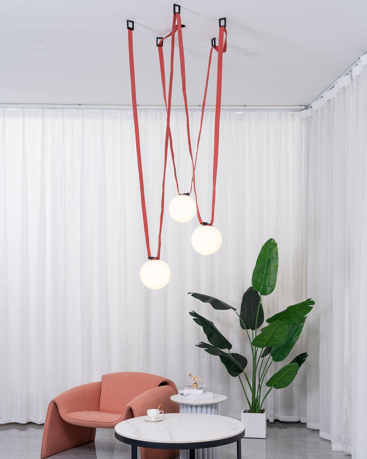 Wielokrotna Lampa Wisząca z Paskami