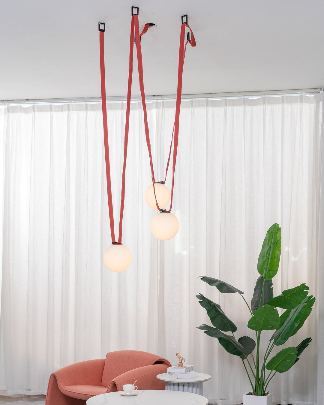Wielokrotna Lampa Wisząca z Paskami