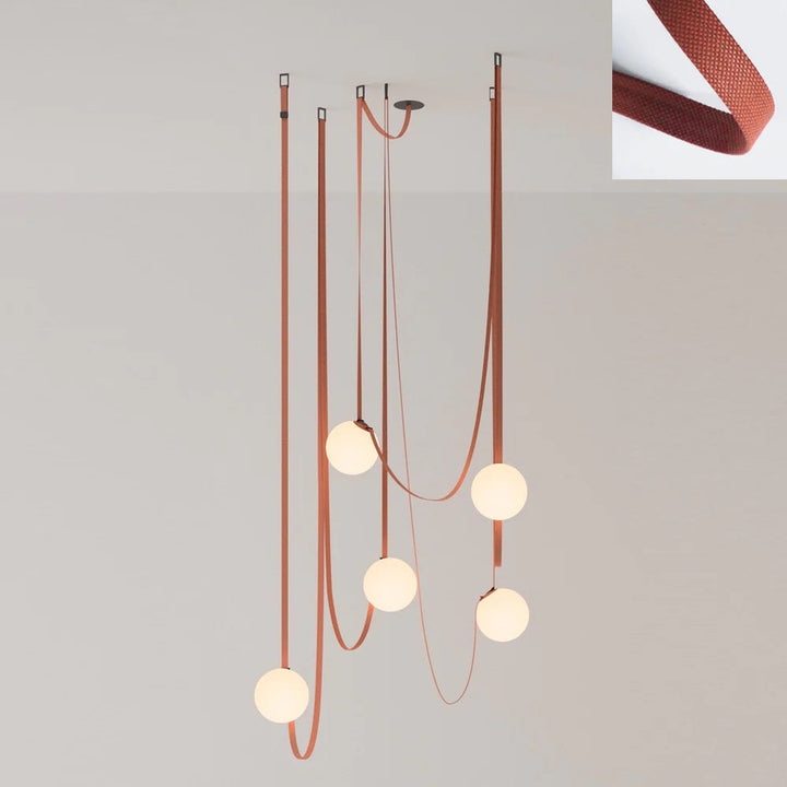 Wielokrotna Lampa Wisząca z Paskami