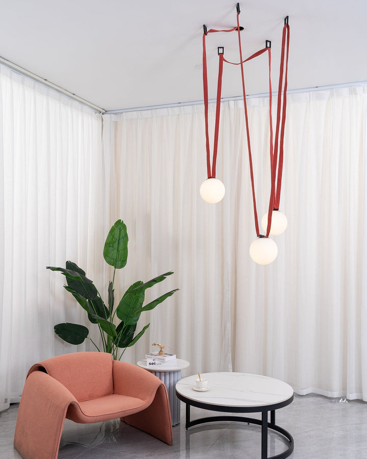 Wielokrotna Lampa Wisząca z Paskami