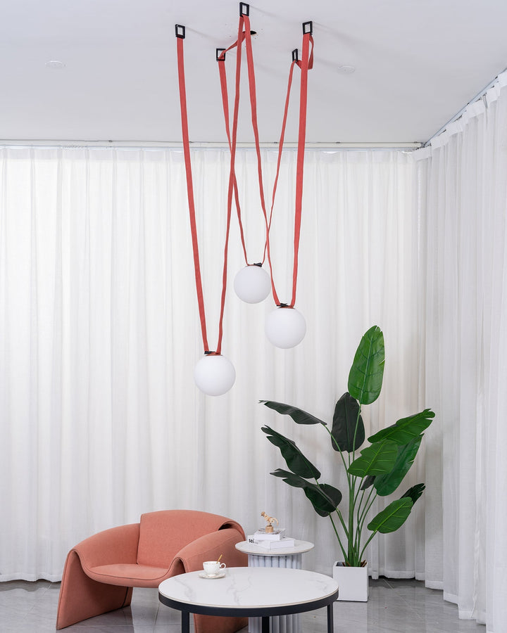 Wielokrotna Lampa Wisząca z Paskami