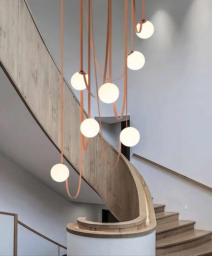 Wielokrotna Lampa Wisząca z Paskami