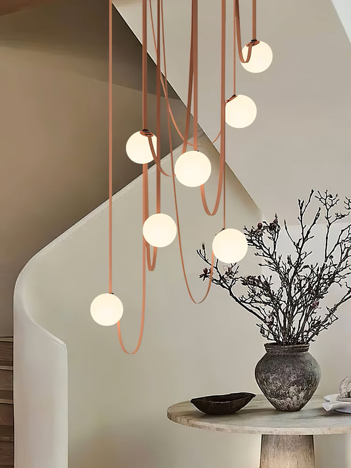 Wielokrotna Lampa Wisząca z Paskami
