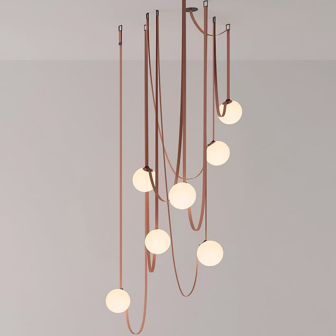 Wielokrotna Lampa Wisząca z Paskami
