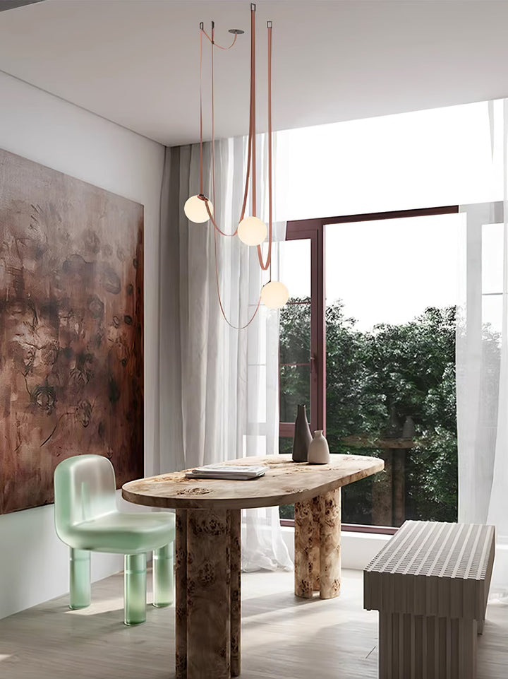 Wielokrotna Lampa Wisząca z Paskami