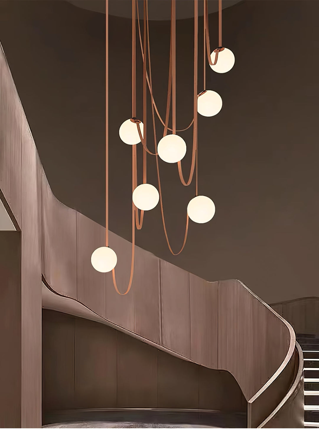Wielokrotna Lampa Wisząca z Paskami