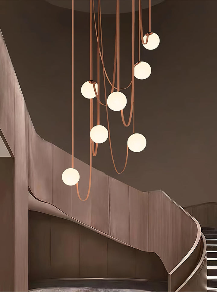 Wielokrotna Lampa Wisząca z Paskami