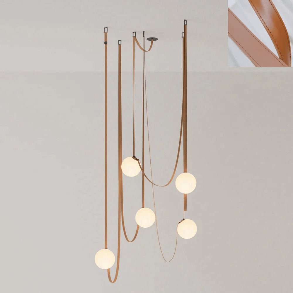 Wielokrotna Lampa Wisząca z Paskami