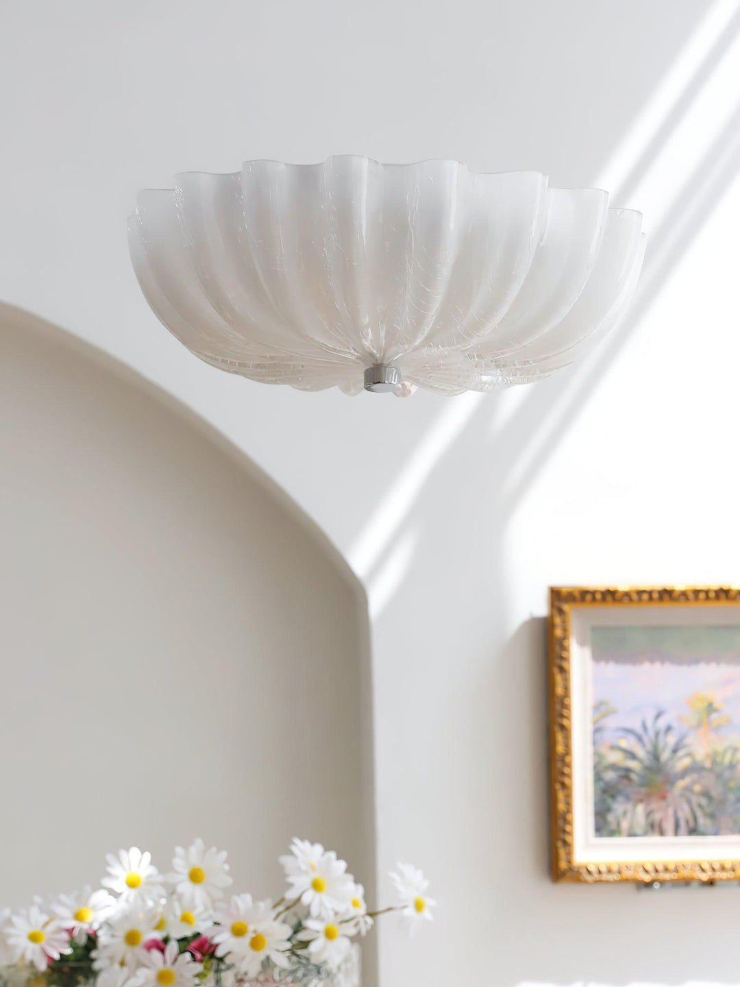 Murano Szkło Muflowane Lampa sufitowa