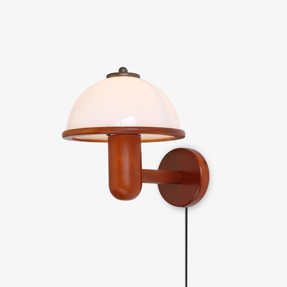 Lampa Ścienna z Drewna Grzyba