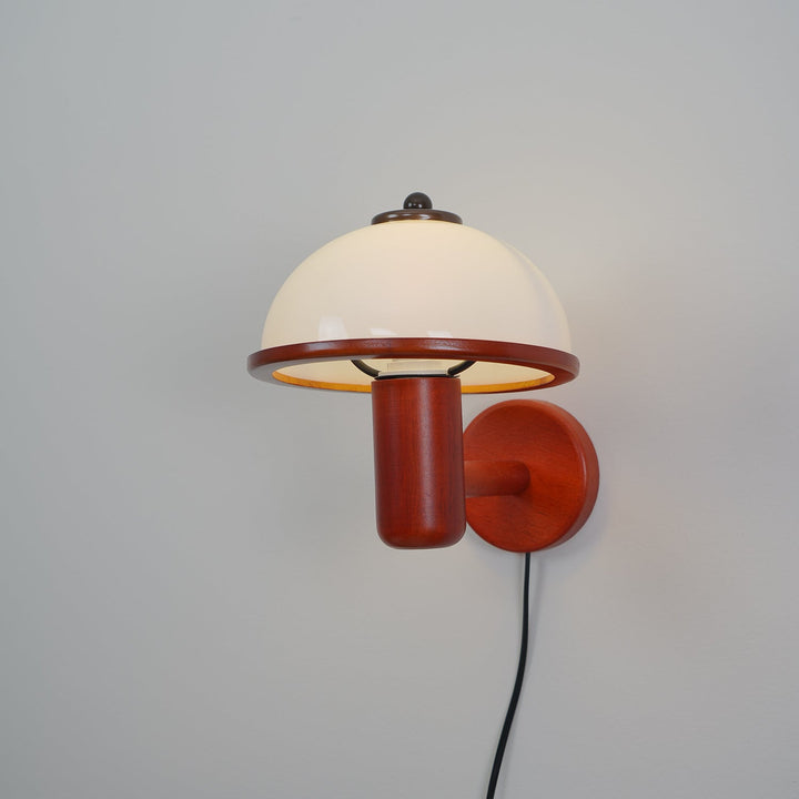 Lampa Ścienna z Drewna Grzyba