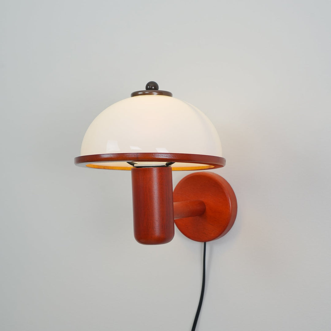 Lampa Ścienna z Drewna Grzyba