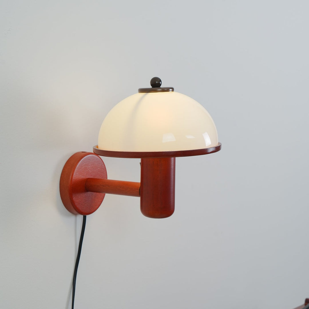 Lampa Ścienna z Drewna Grzyba