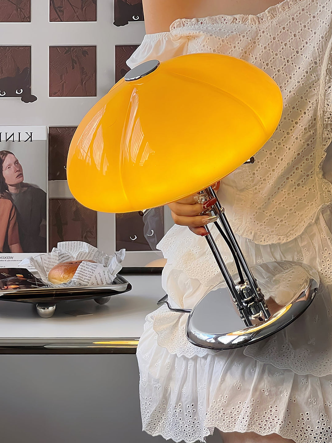 Lampa Stołowa Bauhaus Mushroom