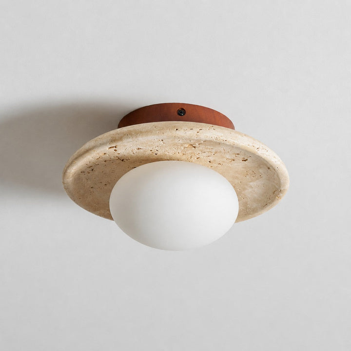 Lampa sufitowa Lunaro z trawertynu