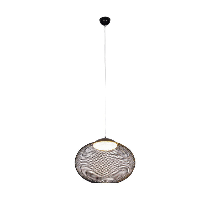 Metalowa Lampa Wisząca z Siatki