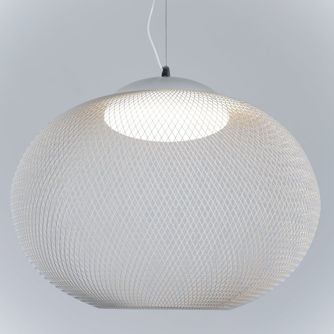 Metalowa Lampa Wisząca z Siatki
