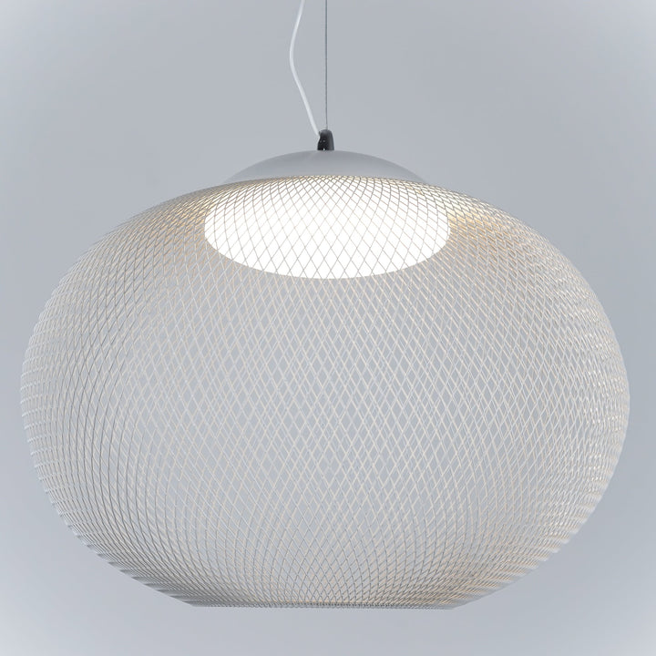 Metalowa Lampa Wisząca z Siatki