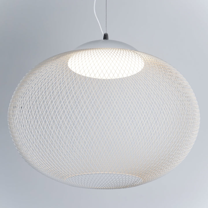 Metalowa Lampa Wisząca z Siatki