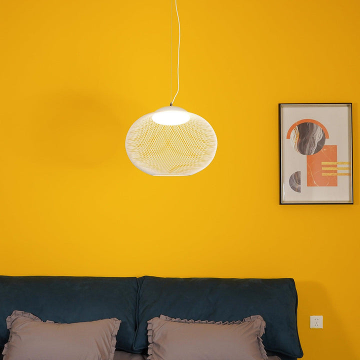Metalowa Lampa Wisząca z Siatki