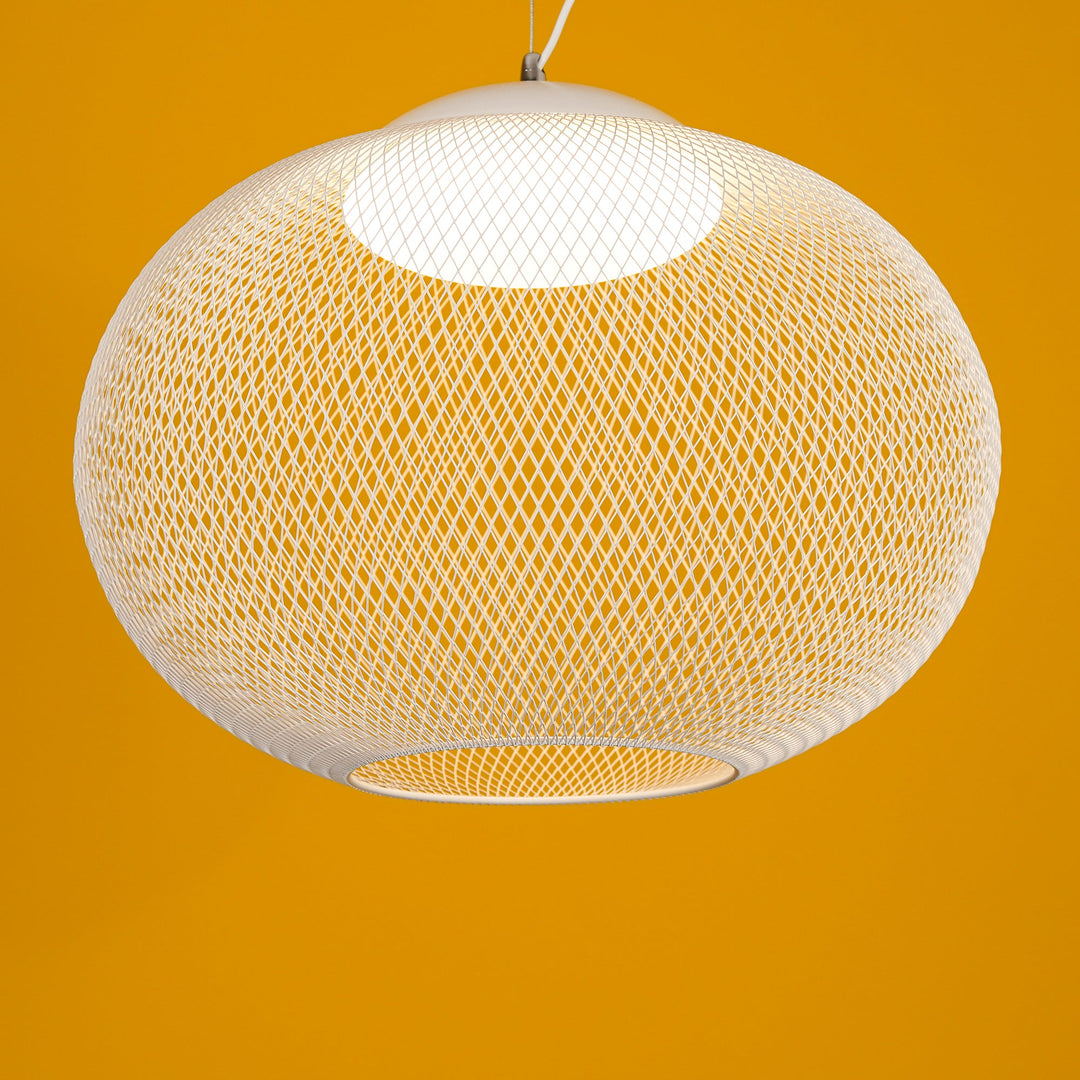 Metalowa Lampa Wisząca z Siatki