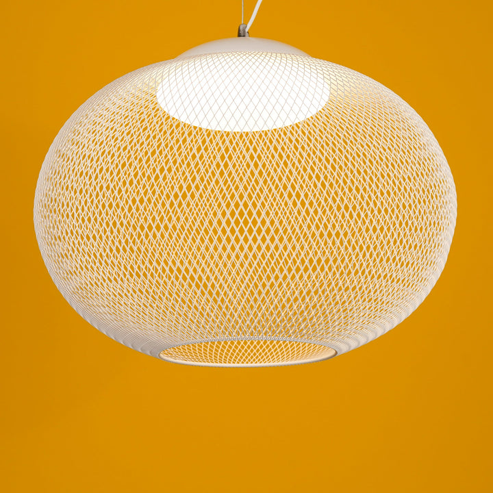 Metalowa Lampa Wisząca z Siatki
