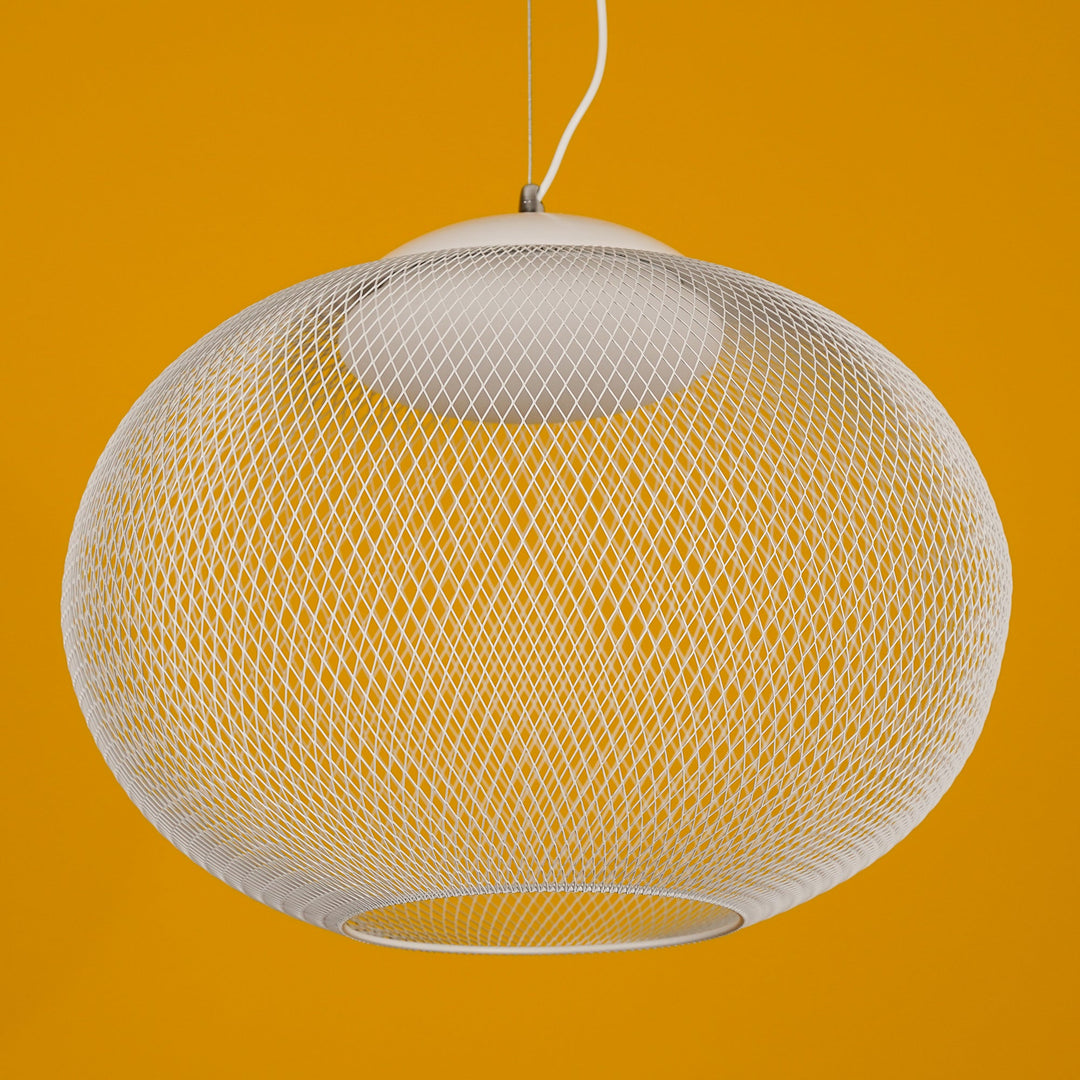 Metalowa Lampa Wisząca z Siatki