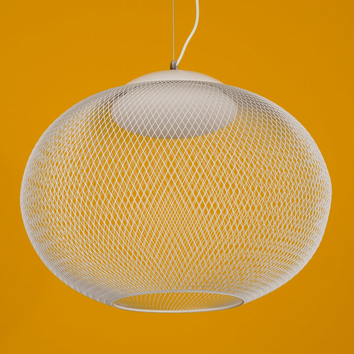 Metalowa Lampa Wisząca z Siatki