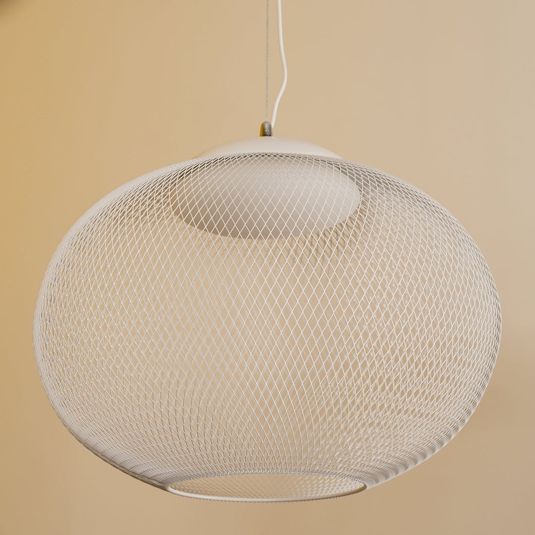 Metalowa Lampa Wisząca z Siatki