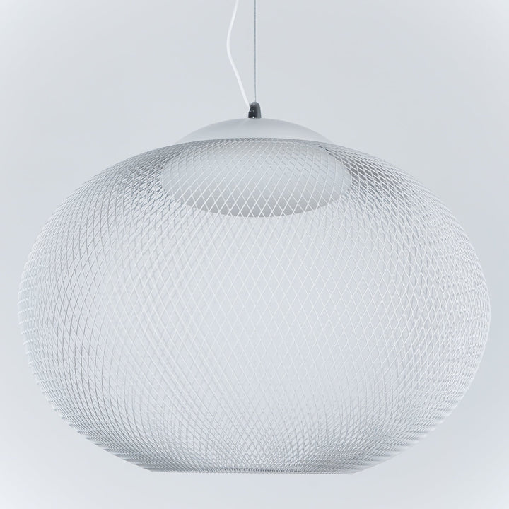 Metalowa Lampa Wisząca z Siatki