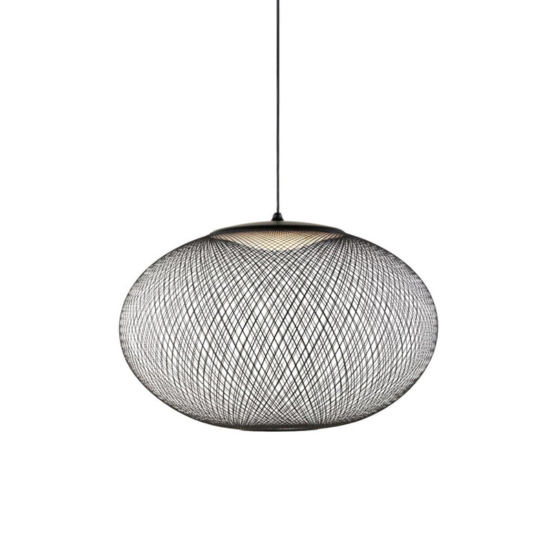 Metalowa Lampa Wisząca z Siatki