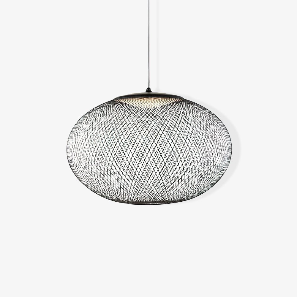 Metalowa Lampa Wisząca z Siatki